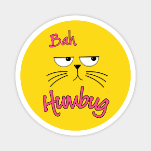 Bah Humbug Grumpy Face Magnet